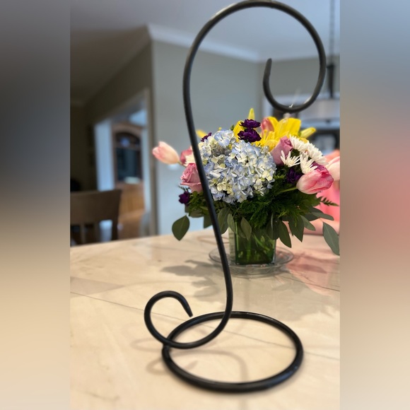 Lantern stand hook color black metal - Picture 2 of 2